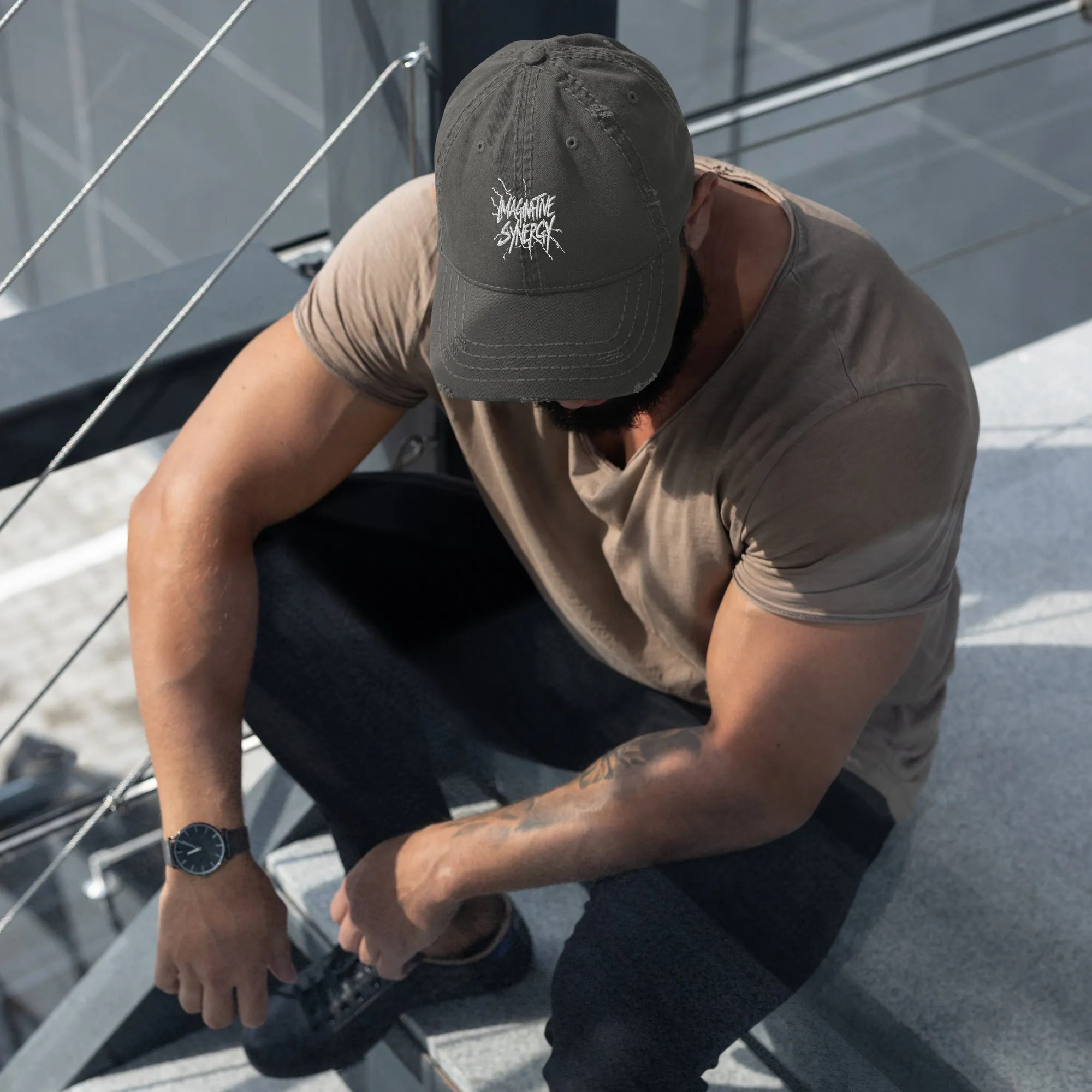 Branded Distressed Dad Hat