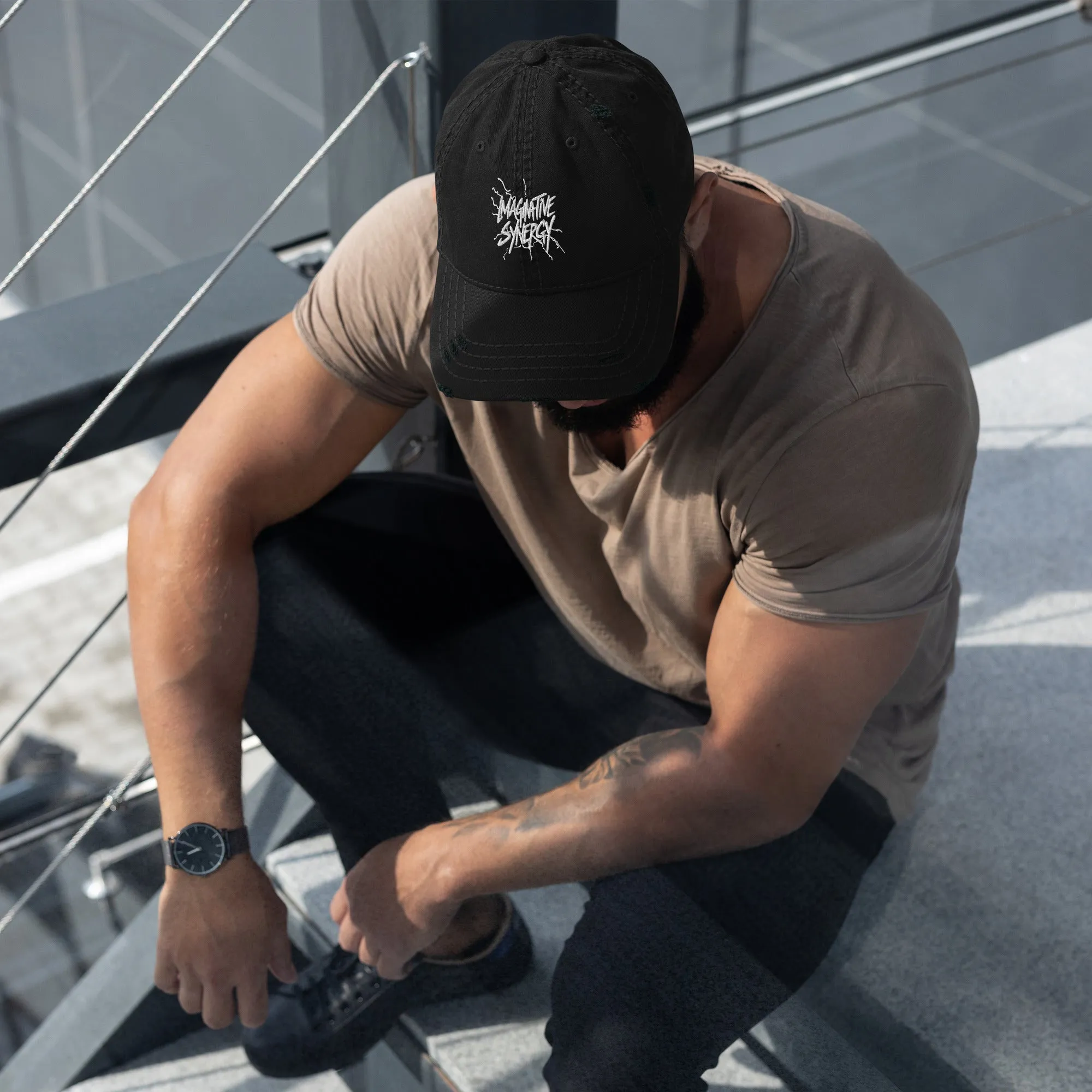 Branded Distressed Dad Hat