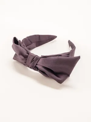 Brynn Bow Headband - Purple