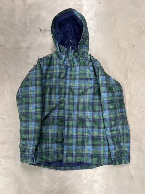 Burton Dry Ride Tartan Snow Jacket Size Junior XL *Like New*