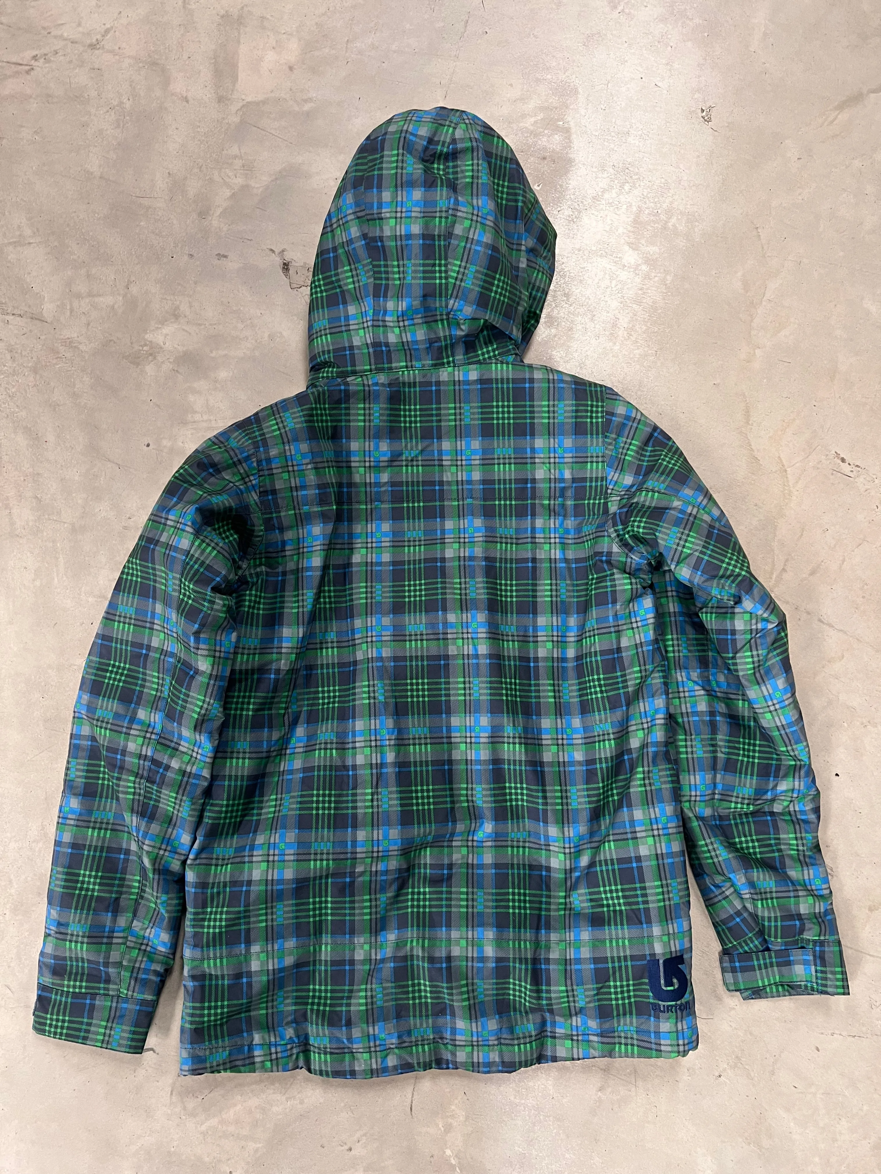 Burton Dry Ride Tartan Snow Jacket Size Junior XL *Like New*