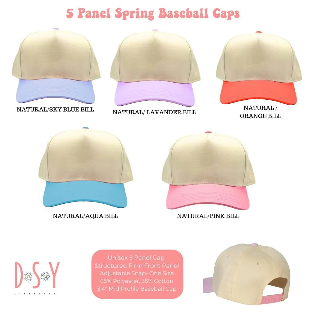 California Chain Stitch 5-Panel Two-Tone Baseball Hat – Classic & Trendy