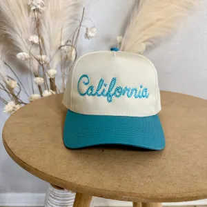California Chain Stitch 5-Panel Two-Tone Baseball Hat – Classic & Trendy