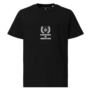 Cannabis Is Medicine Unisex Organic T-shirt