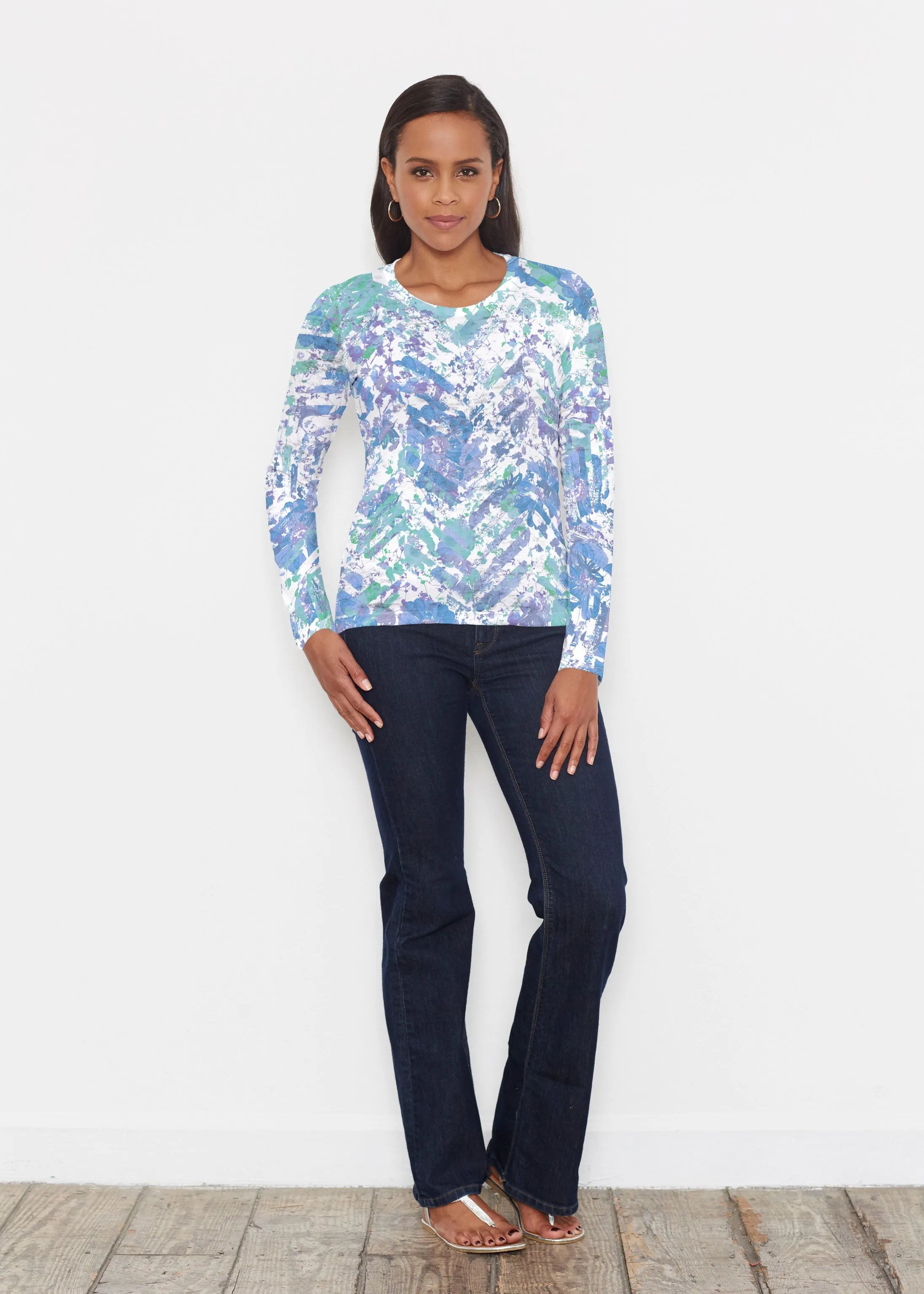 Capizee (16231) ~ Signature Long Sleeve Crew Shirt