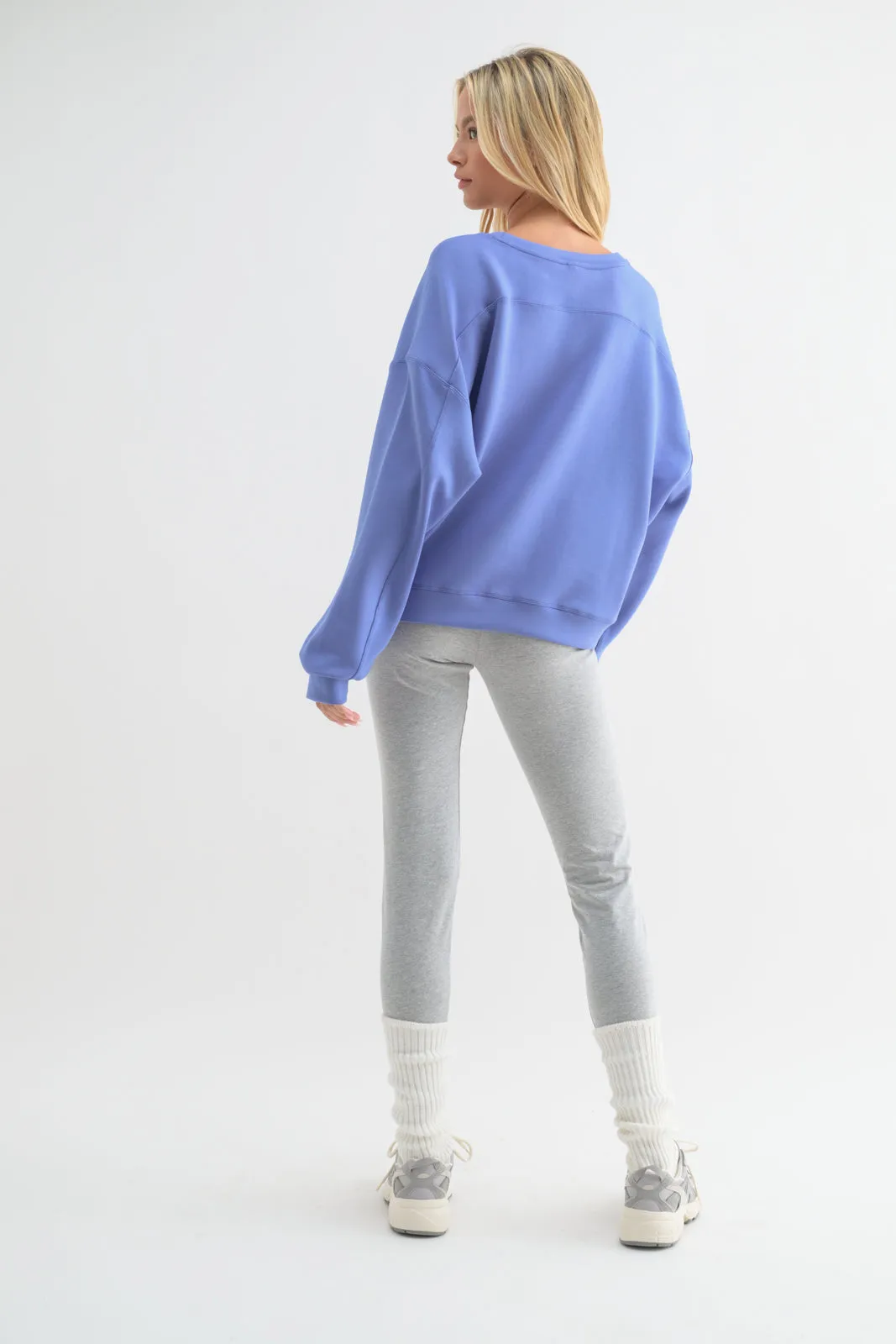 Cassie Relaxed Long Crop Sweatshirt