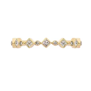Catherine Princess Cut Diamond Band