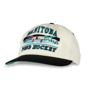 Celly Hockey Manitoba Pond Hockey Snapback Hat - Cream