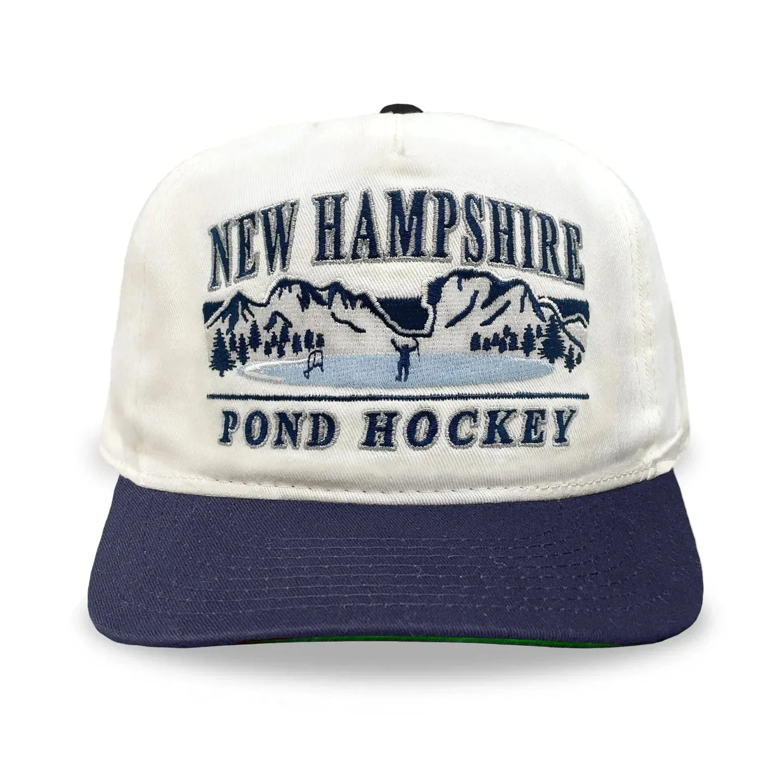Celly Hockey New Hampshire Pond Hockey Snapback Hat - Cream