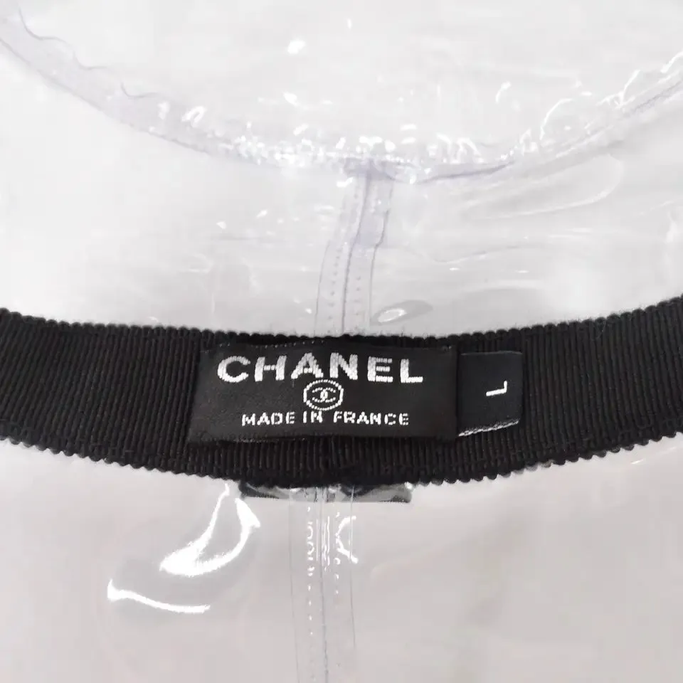 Chanel 2018 PVC Vinyl CC Cloche Transparent Hat