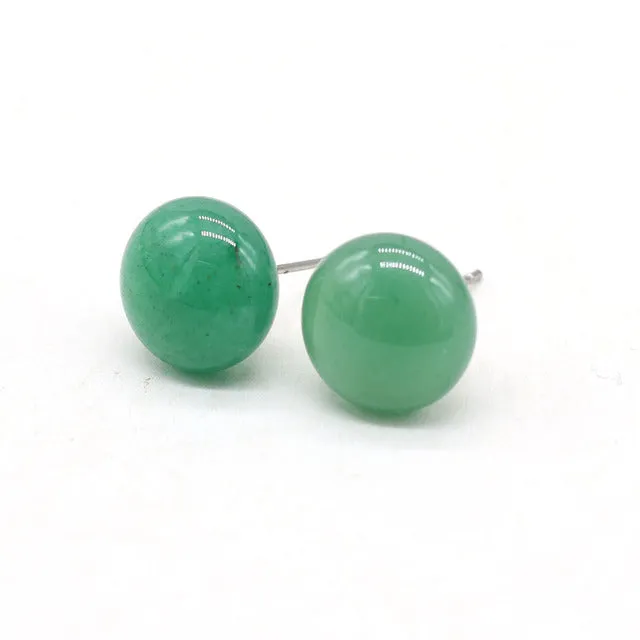 Charming Perfections Natural Crystal Stone Stud Earrings