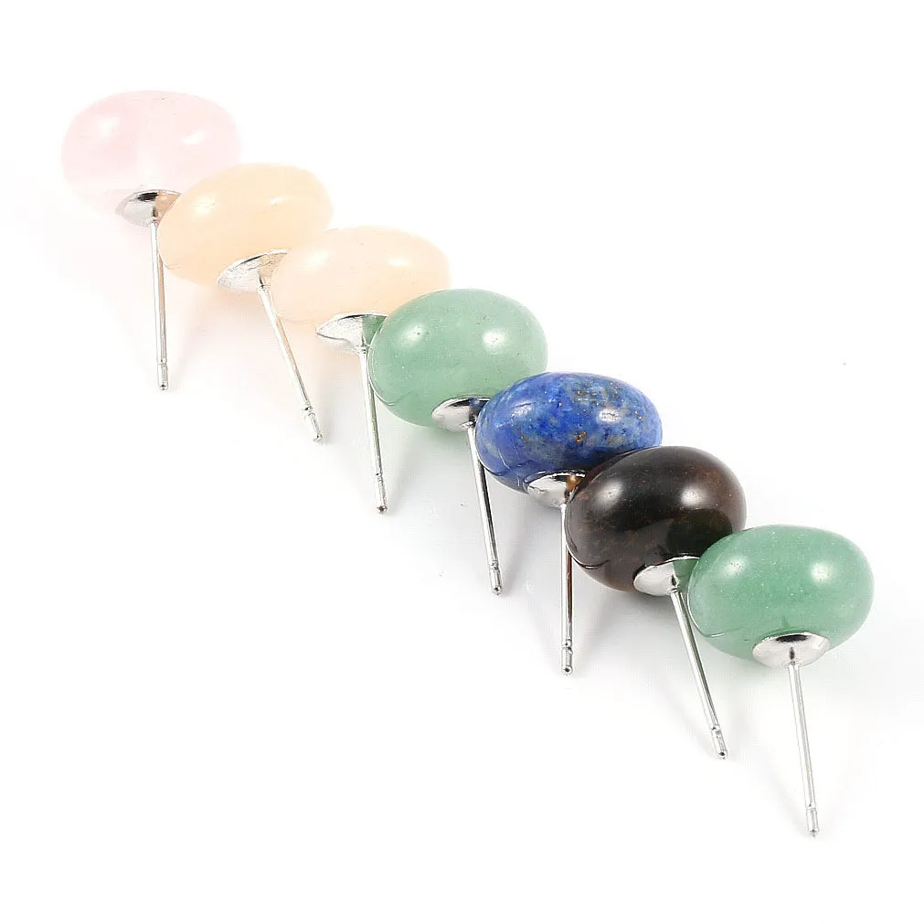 Charming Perfections Natural Crystal Stone Stud Earrings