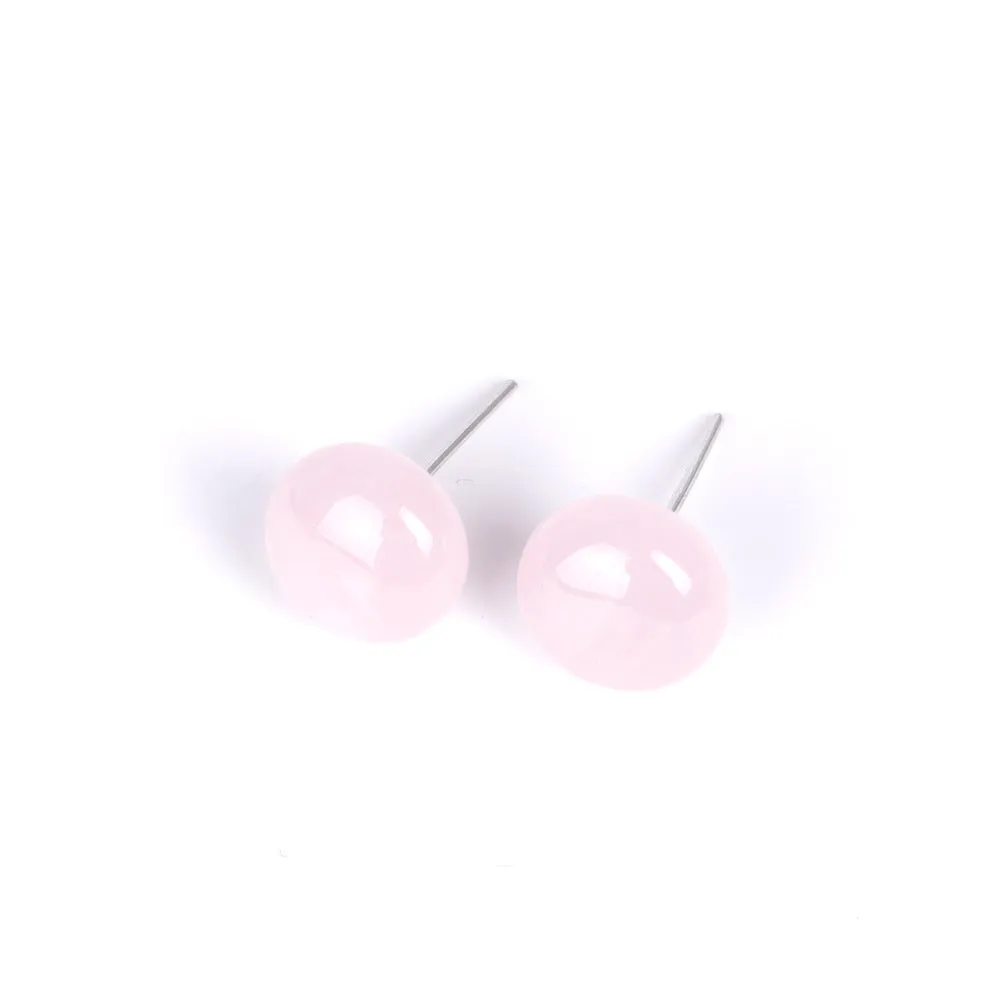 Charming Perfections Natural Crystal Stone Stud Earrings