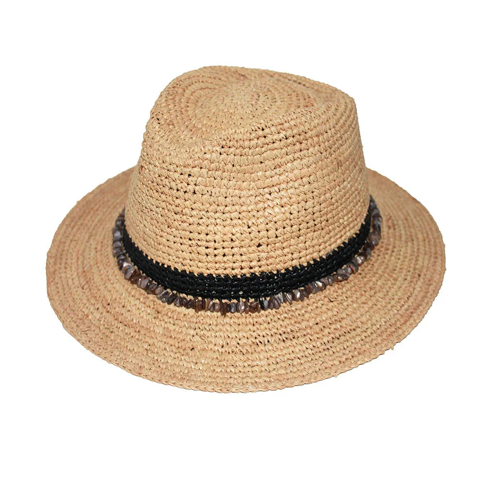 Christine Raffia Fedora