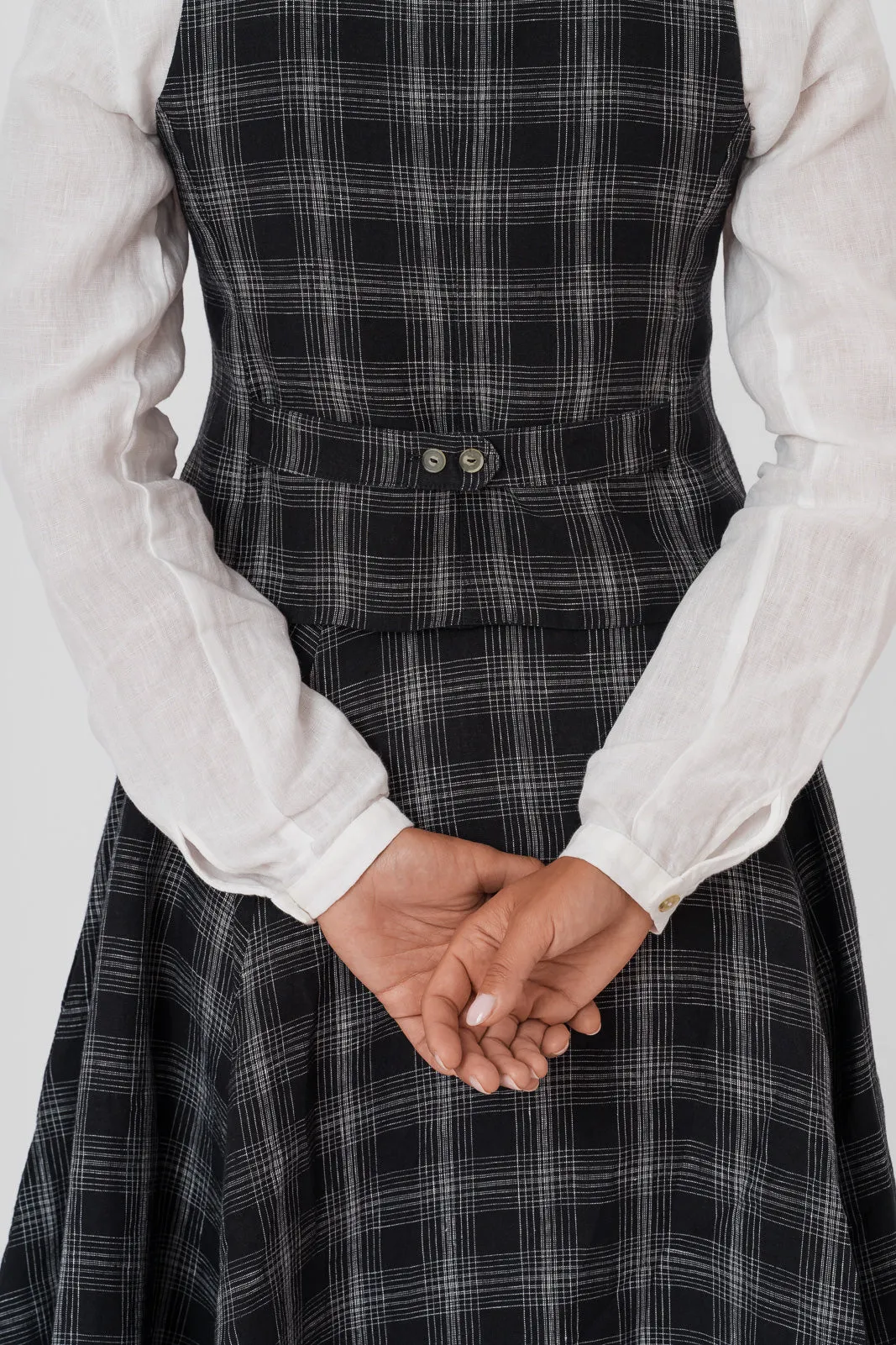 Classic Vest, Black Tartan
