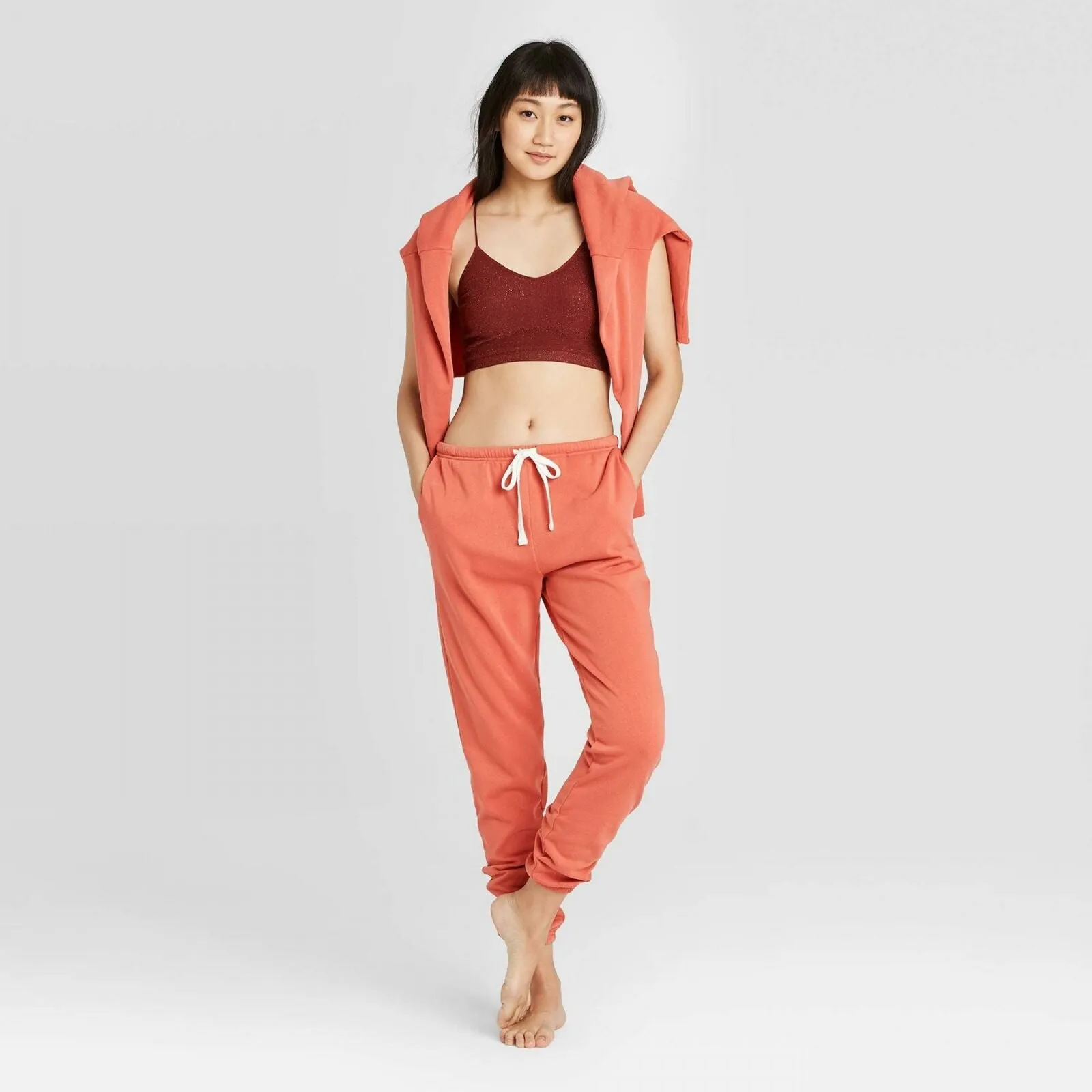 Colsie Women's Fleece Lounge Jogger Pants