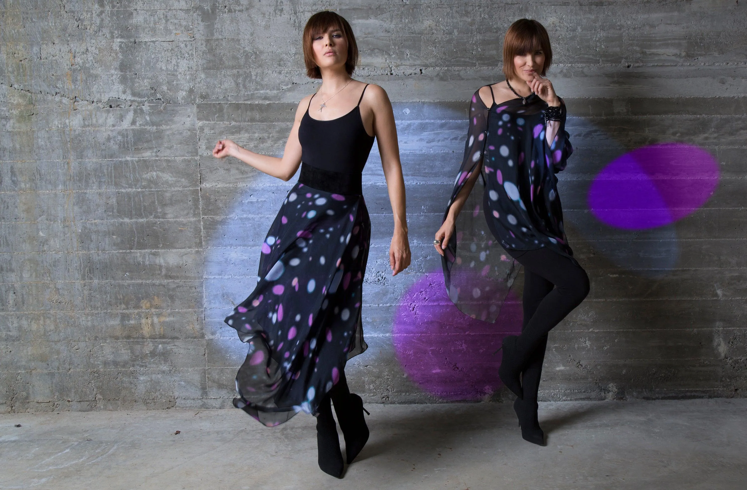 Cosmos Silk Chiffon Scarf Wrap