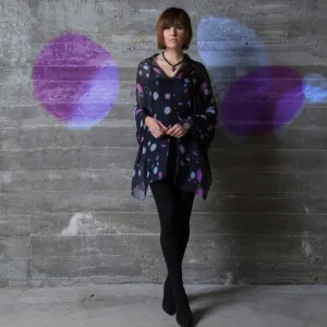 Cosmos Silk Chiffon Scarf Wrap