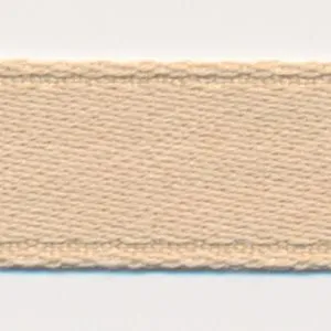 Cotton Single-Face Satin Ribbon #03 Beige