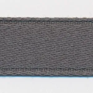 Cotton Single-Face Satin Ribbon #105 Steel Black