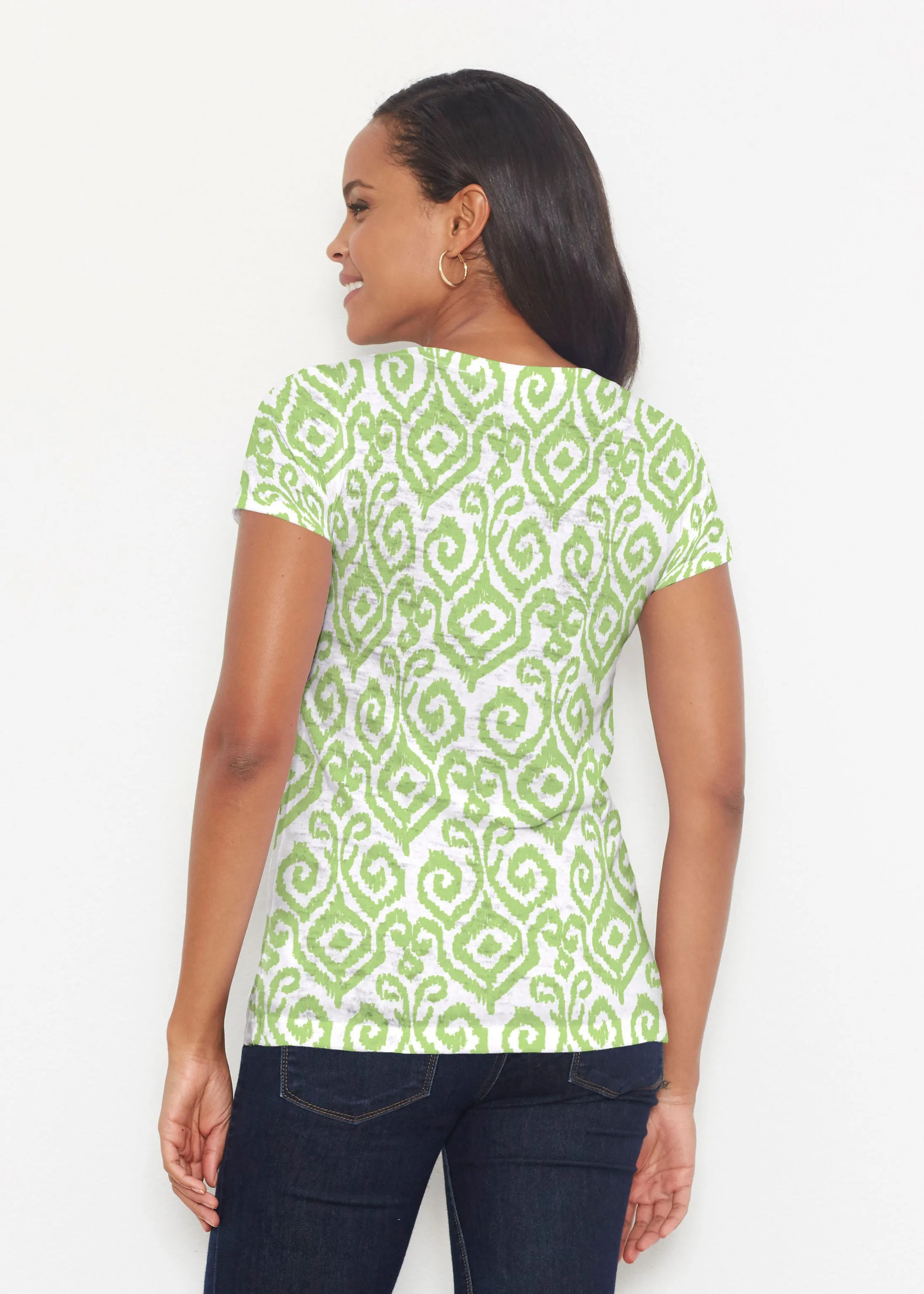 Crayola Aqua- Lime (8029) ~ Short Sleeve Scoop Shirt