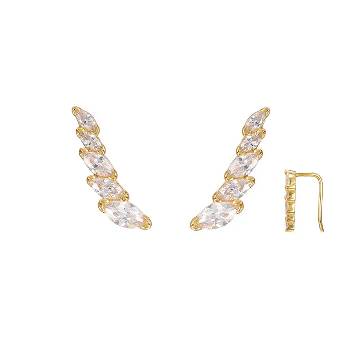 CZ Multi Marquise Ear Climber