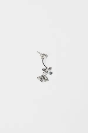 Dangling Rose Stud in Sterling Silver