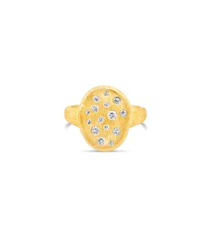 Diamond Celestial Concave Ring