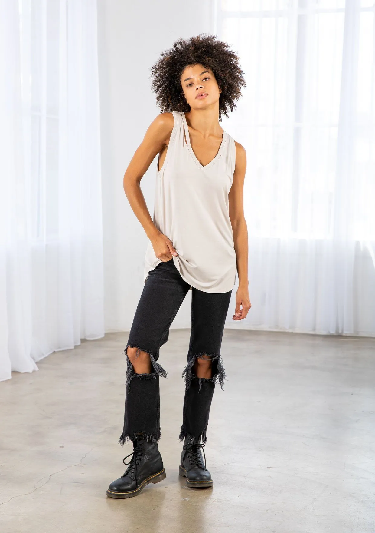 Didi Cutout Tank Top