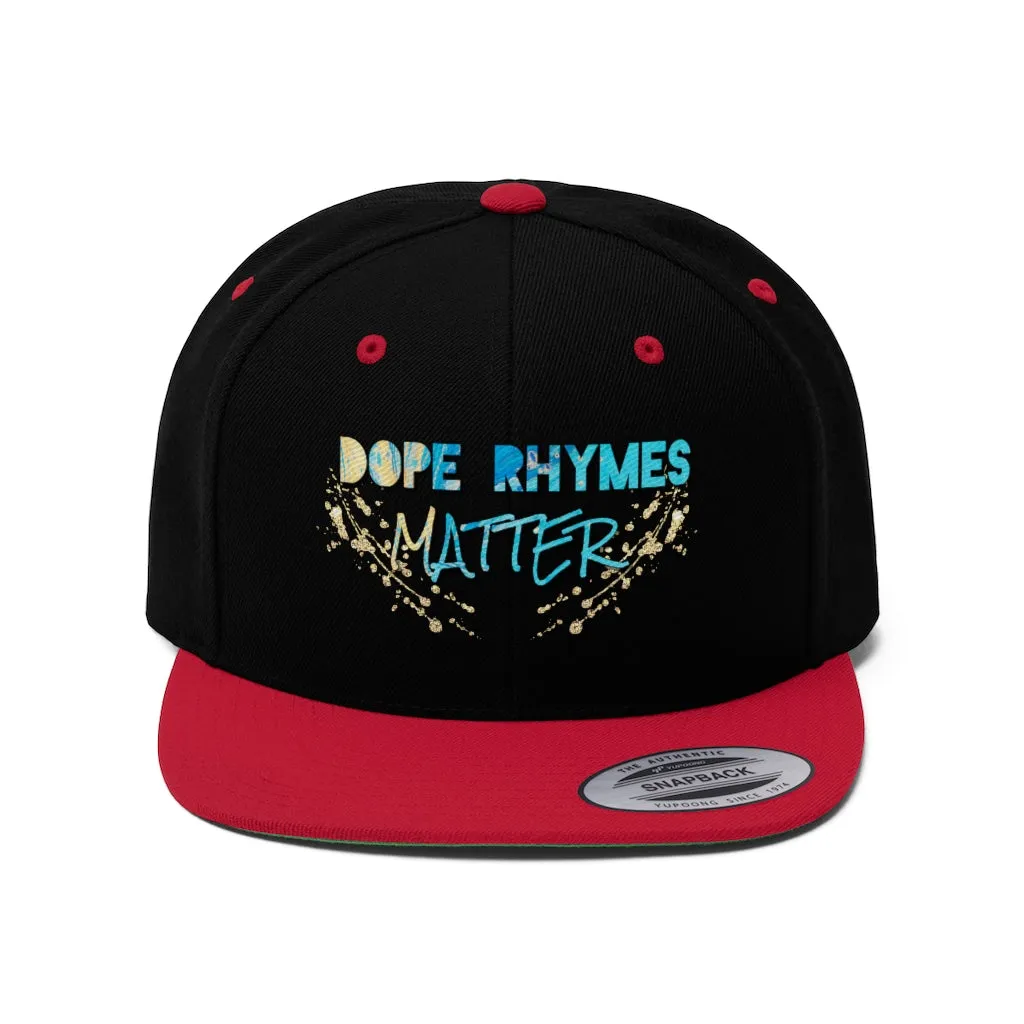 Dope Rhymes Matter Snap Back Hat