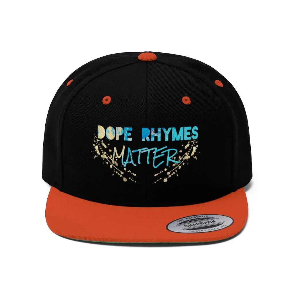 Dope Rhymes Matter Snap Back Hat
