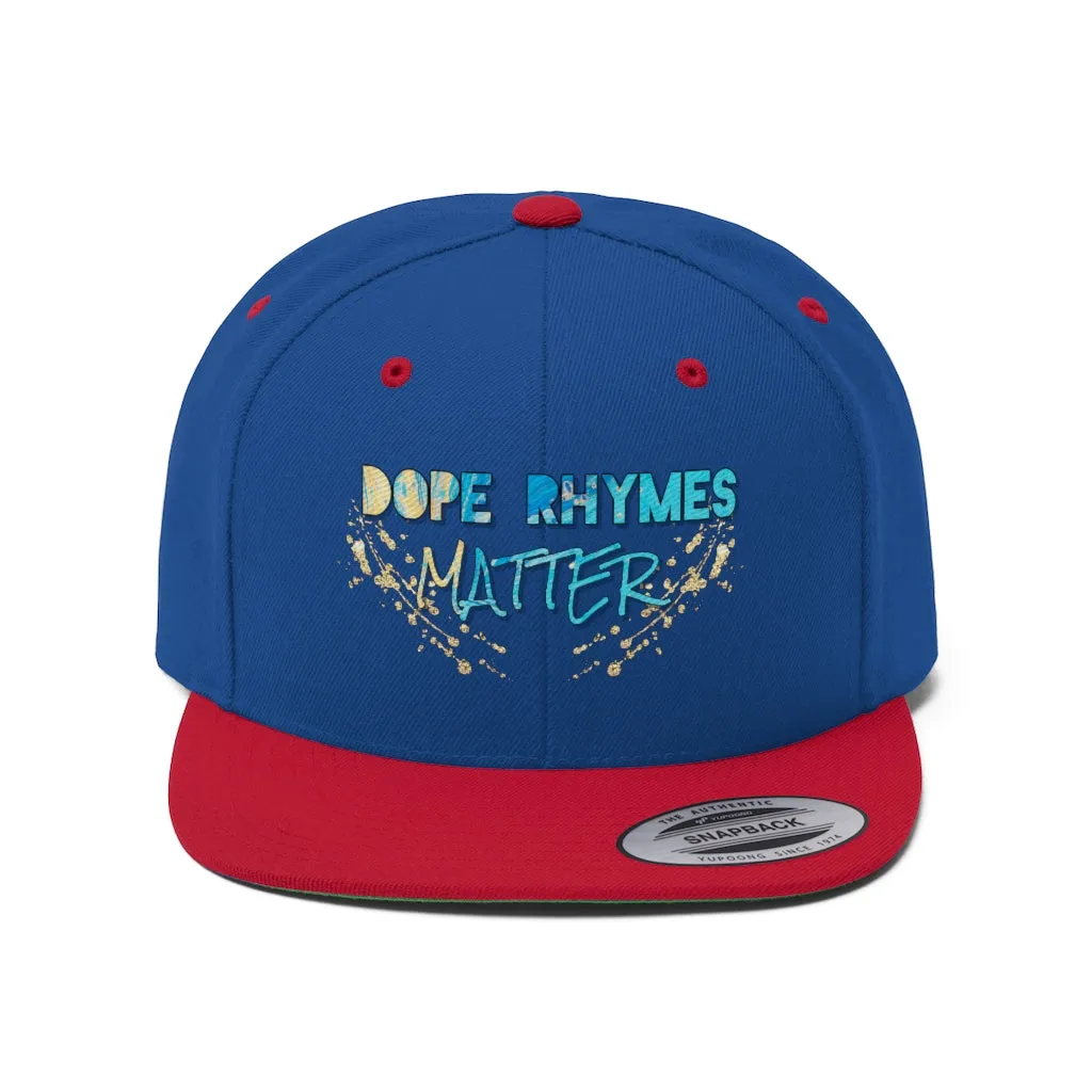 Dope Rhymes Matter Snap Back Hat
