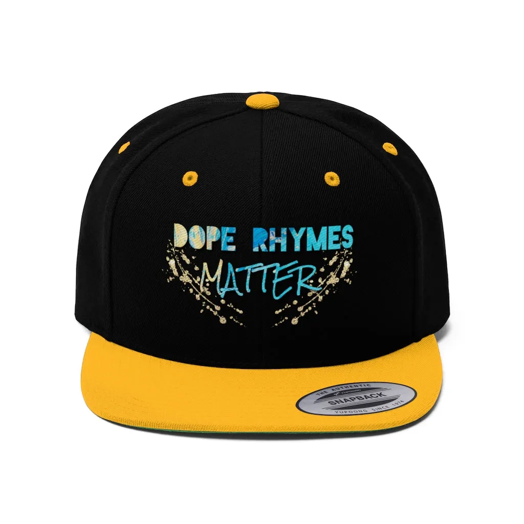 Dope Rhymes Matter Snap Back Hat