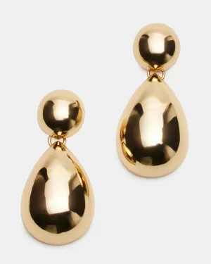 DOUBLE TEARDROP EARRINGS GOLD