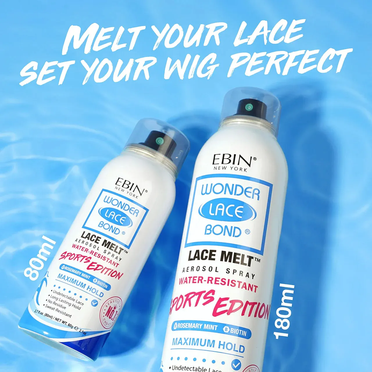 Ebin New York Wonder Lace Bond Lace Melt Aerosol Spray Sports Edition - UK Shipping Only