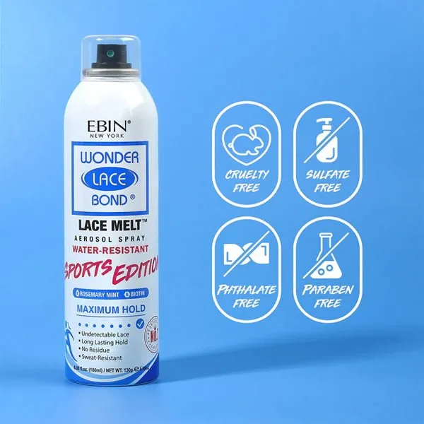 Ebin New York Wonder Lace Bond Sports Edition - LACE MELT AEROSOL SPRAY - (C)