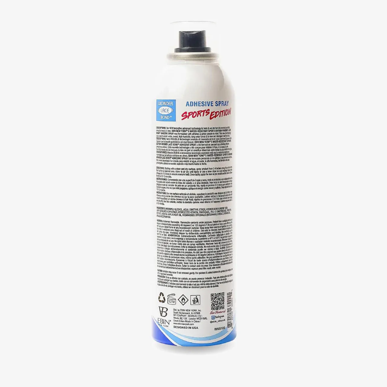 Ebin New York Wonder Lace Bond Wig Adhesive Spray Sports Edition - UK Shipping Only