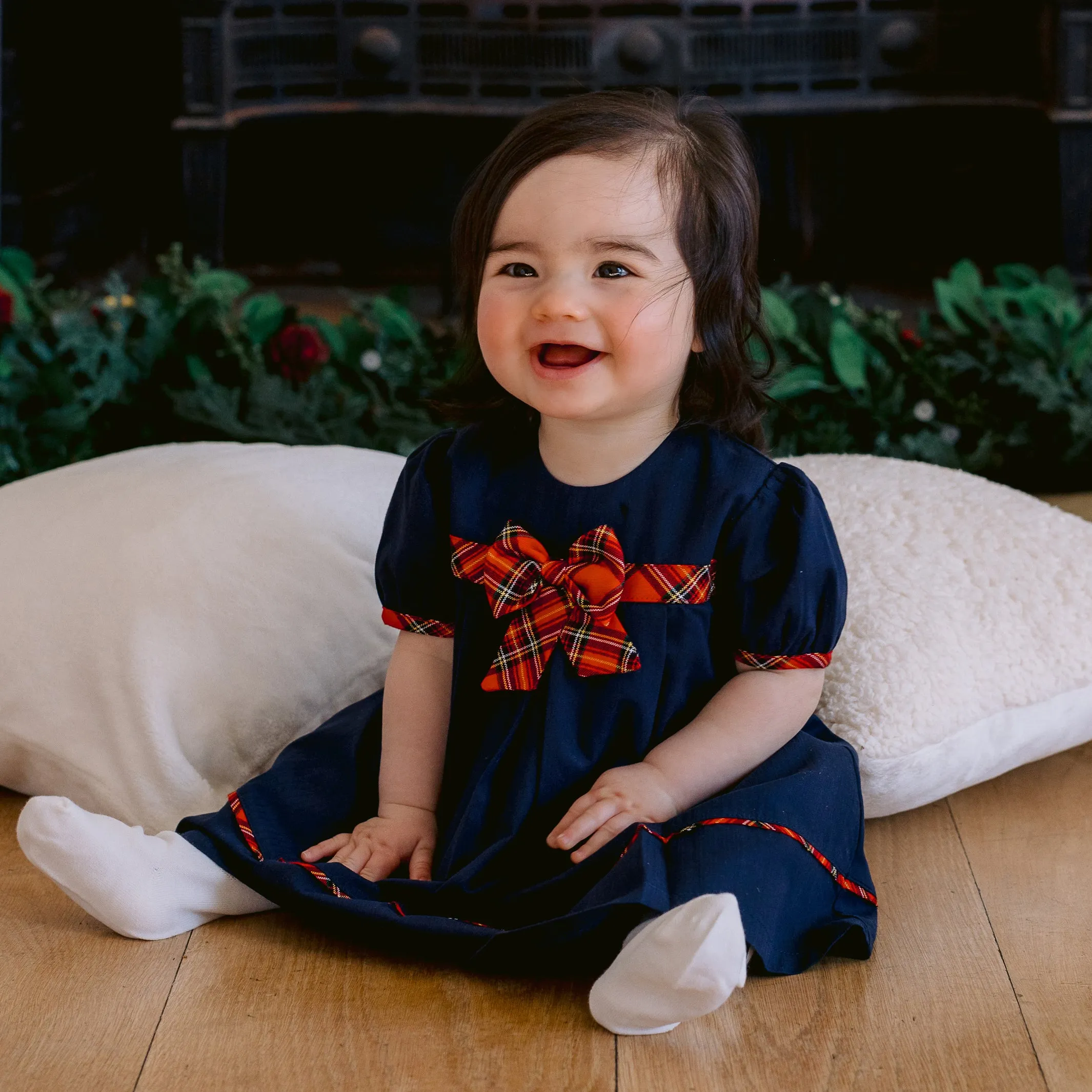 Eliza Navy Baby Girl Party Dress