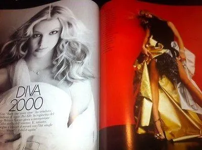 ELLE Italia December 2000 ELSA BENITEZ Christy Turlington ISABELI FONTANA Anna Mouglalis SPEARS