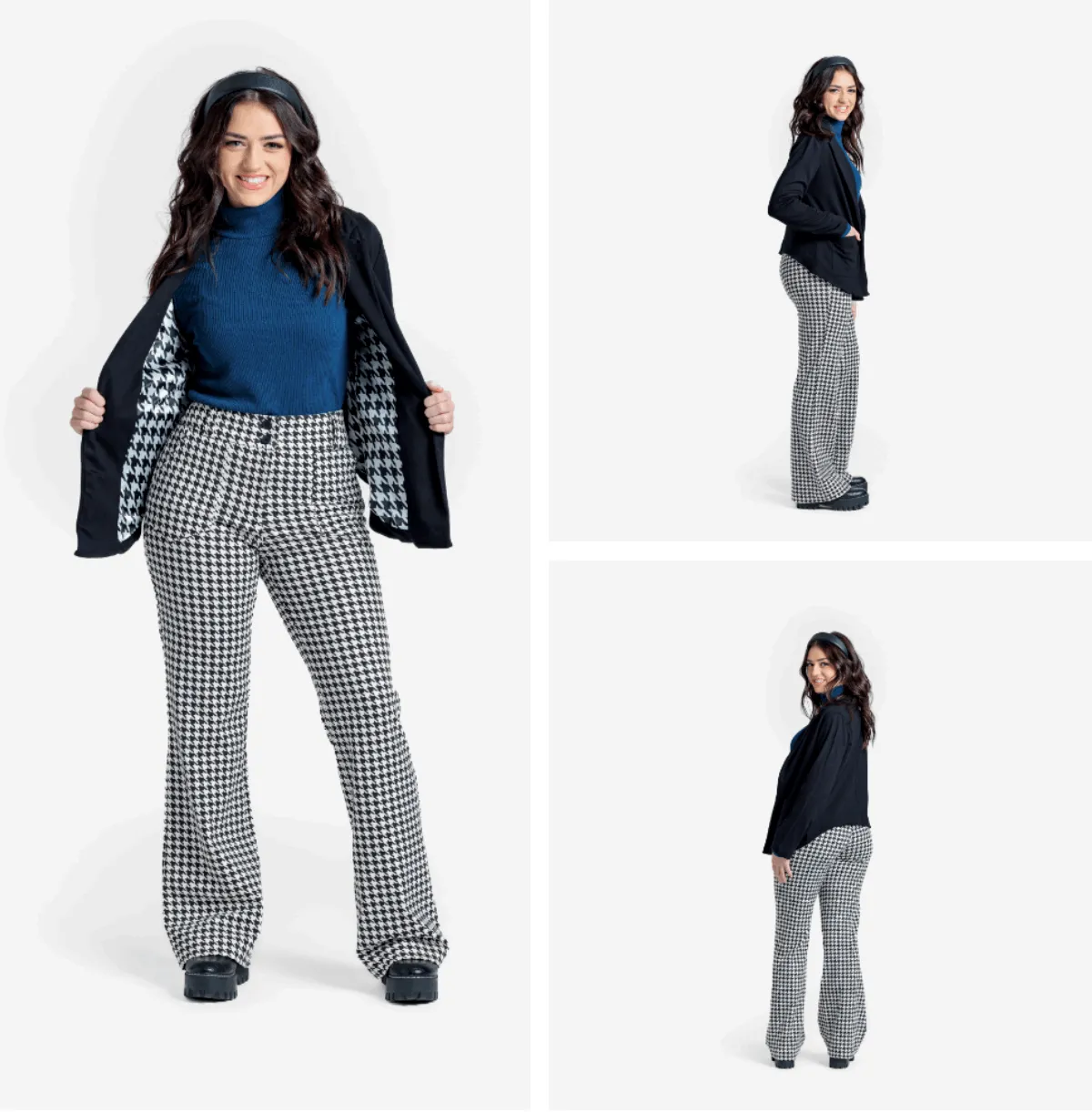 Emery - Black White Houndstooth
