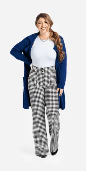 Emery - Black White Houndstooth