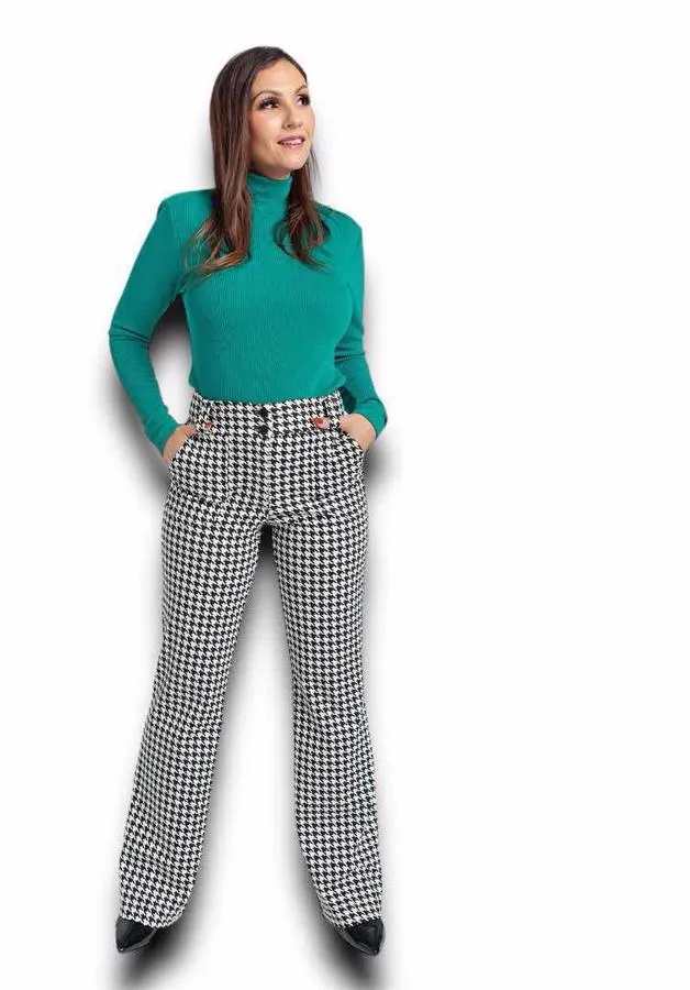 Emery - Black White Houndstooth
