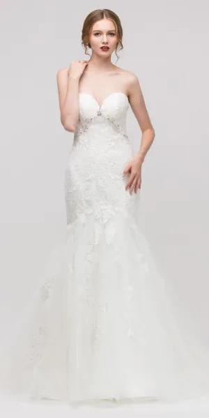 Eureka 6507 Sweetheart Neck Embellished Bodice Mermaid Wedding Gown