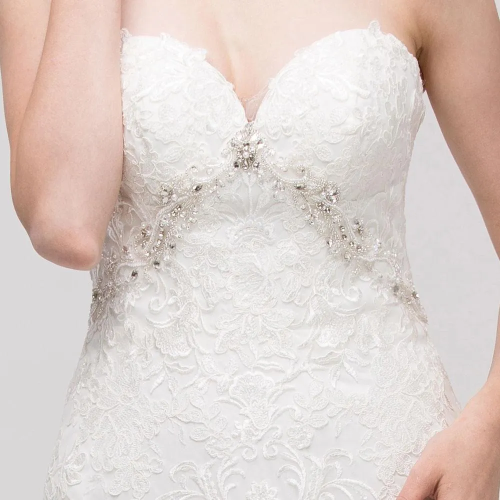 Eureka 6507 Sweetheart Neck Embellished Bodice Mermaid Wedding Gown