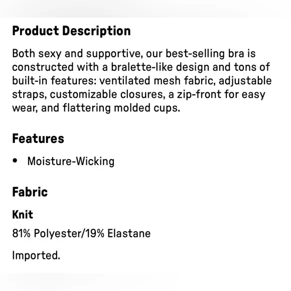 Fabletics sports bra (XXS/0-2)