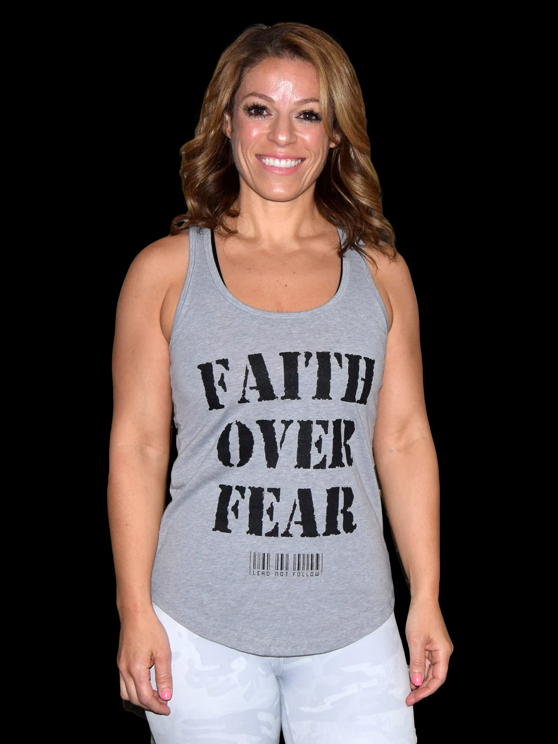 FAITH OVER FEAR Womens Relaxed Tank