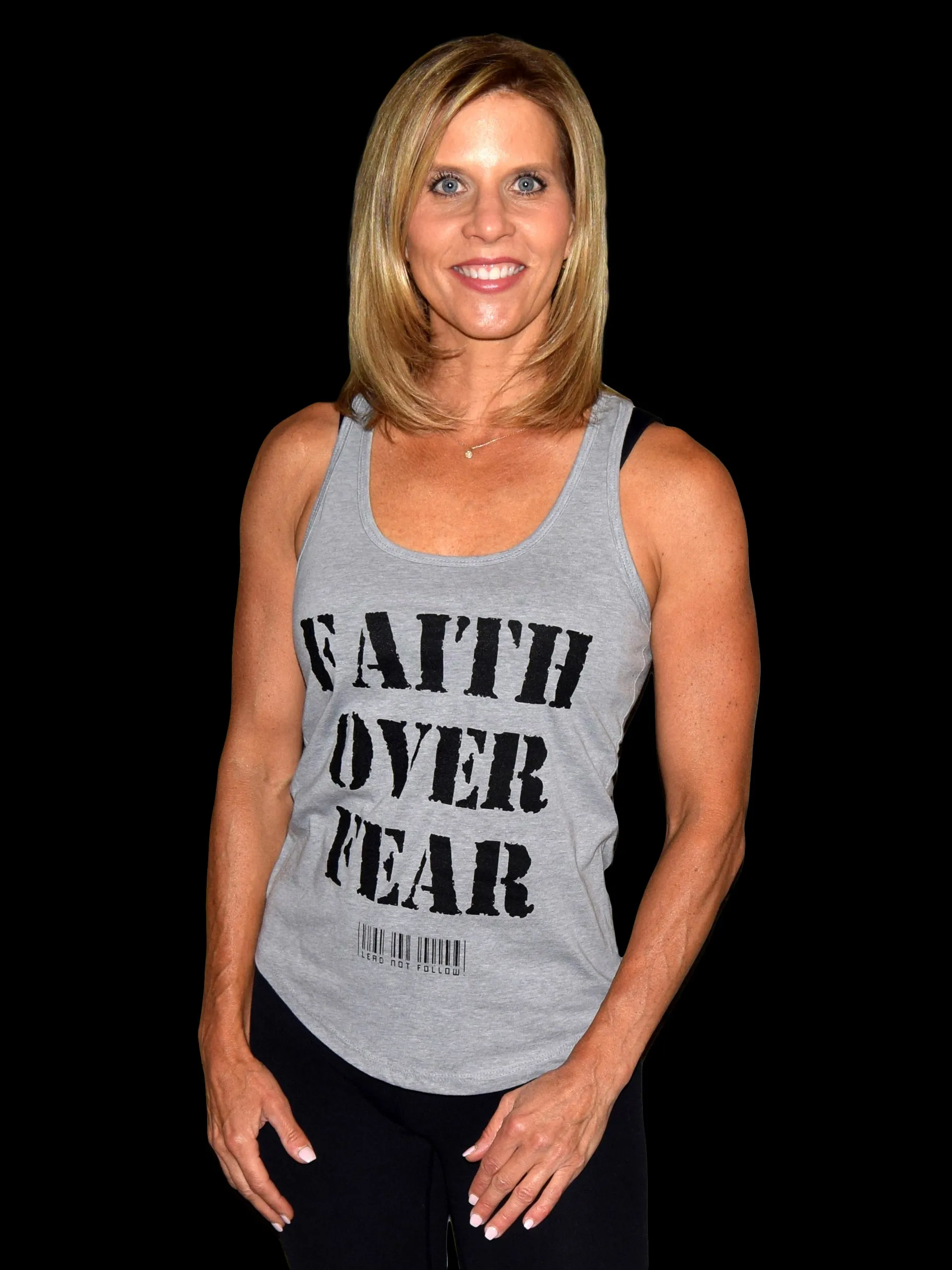 FAITH OVER FEAR Womens Relaxed Tank