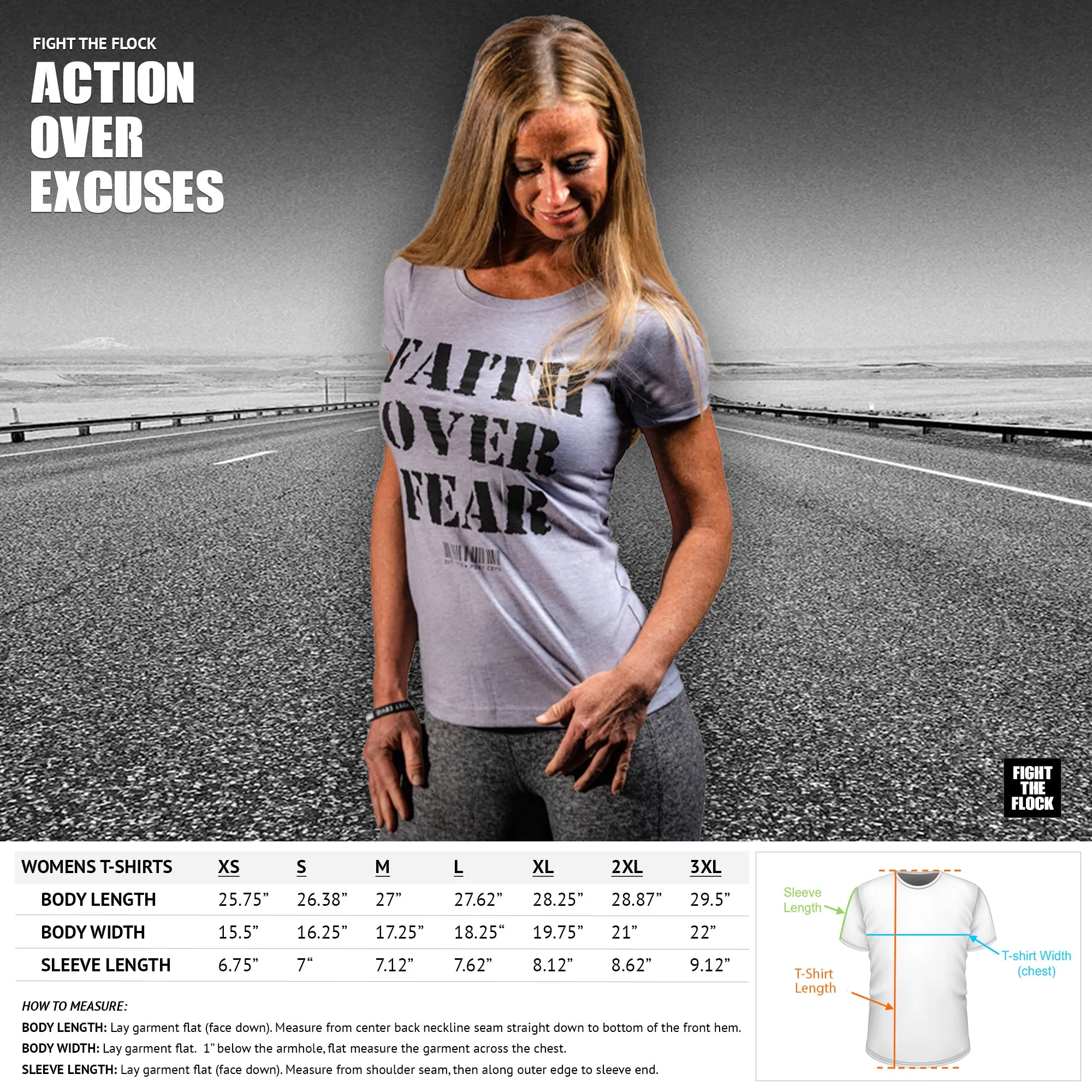 FAITH OVER FEAR Womens Relaxed Tank