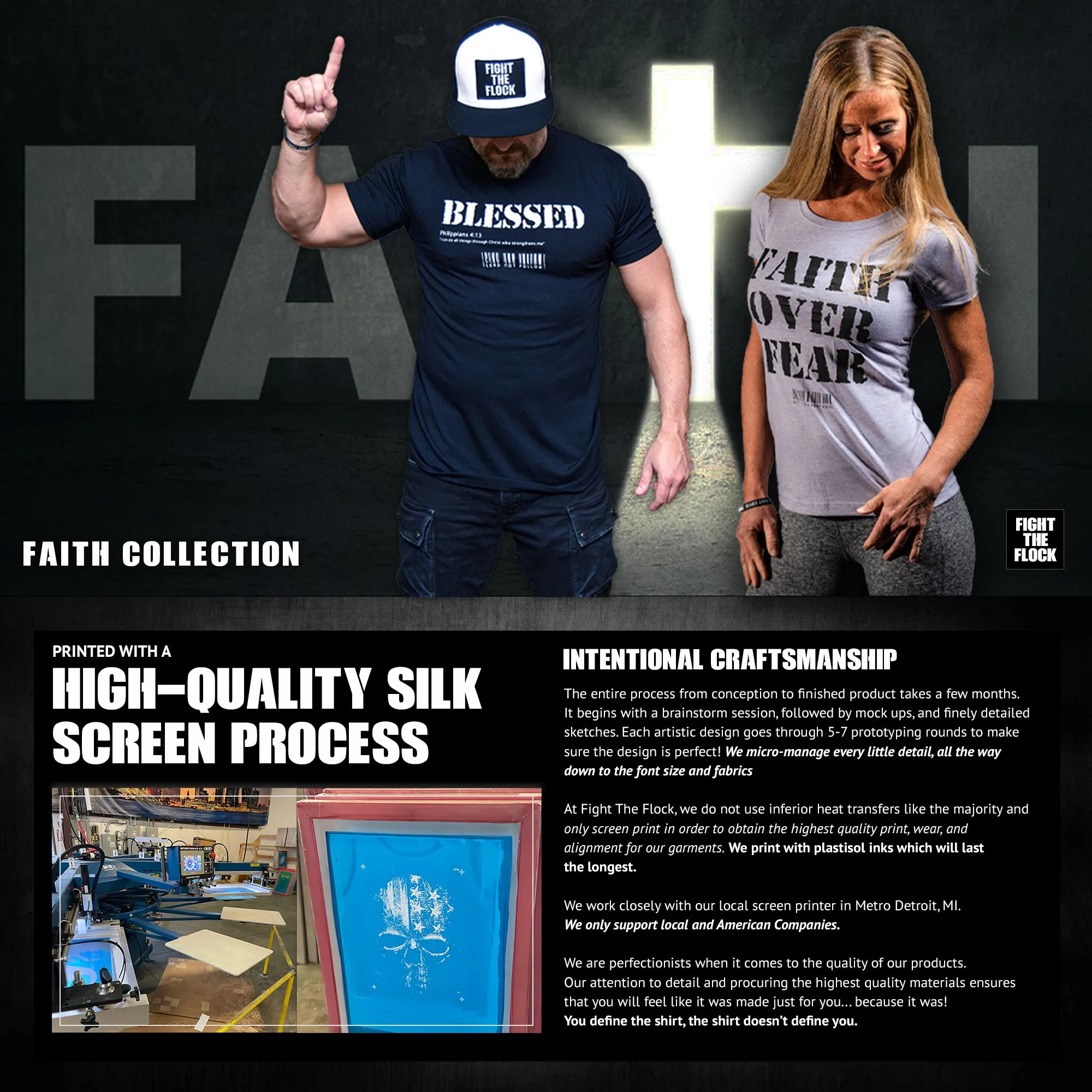 FAITH OVER FEAR Womens Relaxed Tank