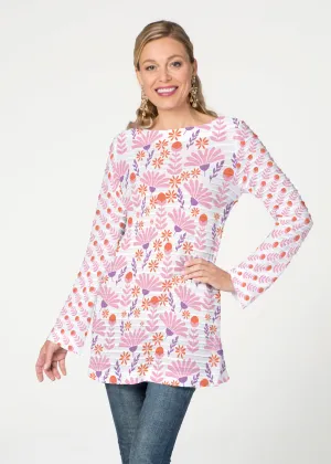 Fanfare (8042) ~ Banded Boatneck Tunic